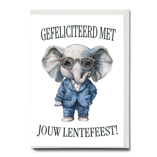 Lentefeest (Olifant) - Greeting Card