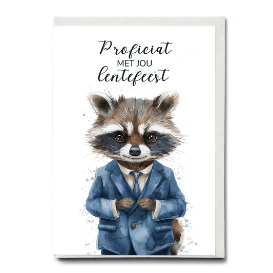 Lentefeest (Wasbeer) - Greeting Card