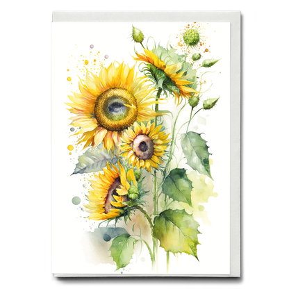 Sunflowers IV - Wenskaart