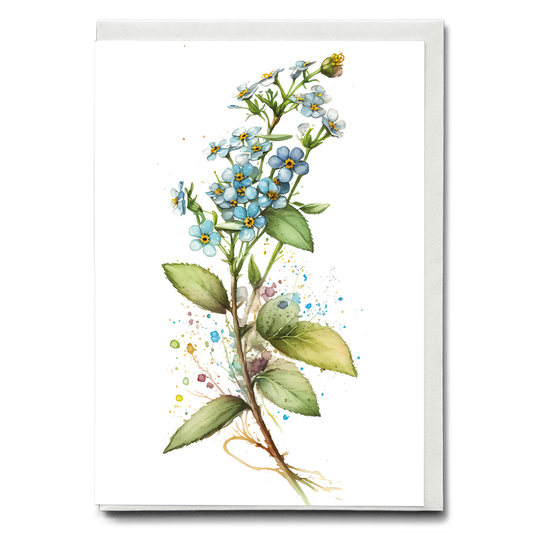 Forget me not II - Wenskaart