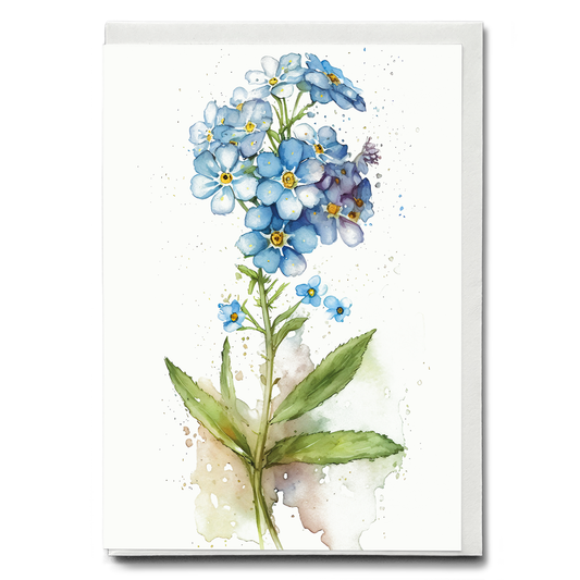 Forget me not II - Wenskaart