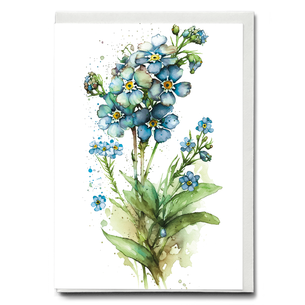 Forget me nog VI - Wenskaart