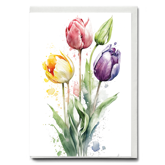 Tulips II - Wenskaart