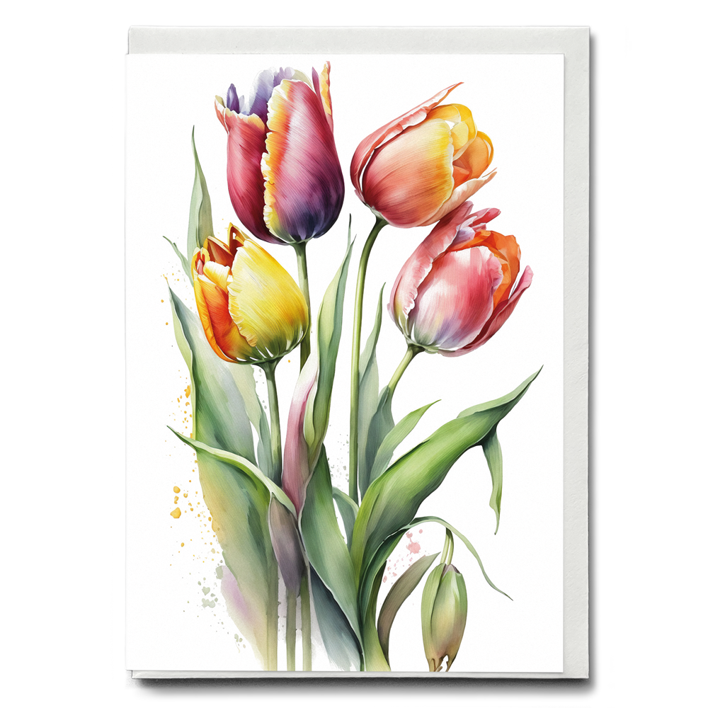 Tulips III - Wenskaart