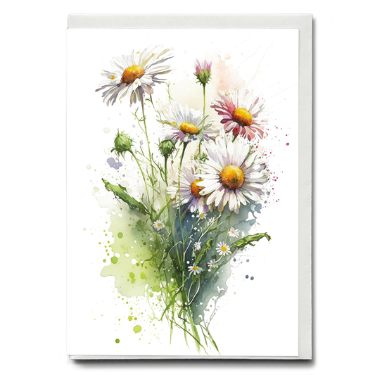 Daisies III - Wenskaart