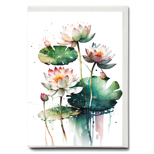 Water Lillies I - Wenskaart