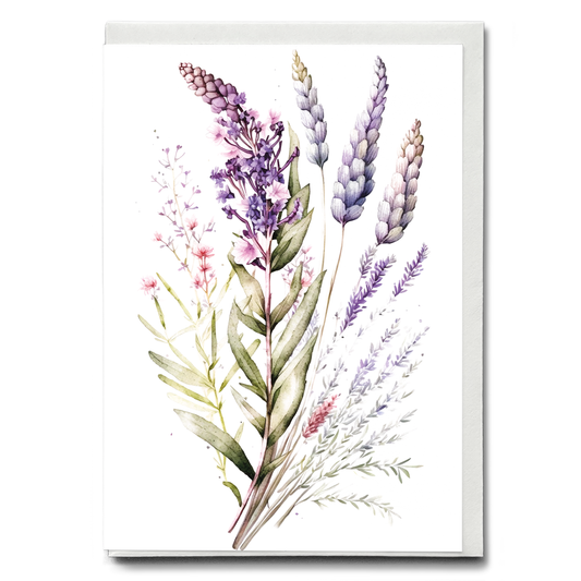 Lavender 3 - Wenskaart