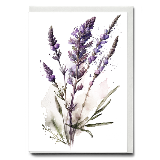 Lavender 4 - Wenskaart