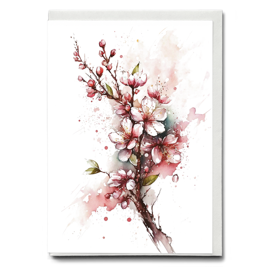 Cherry blossoms 4 - Wenskaart