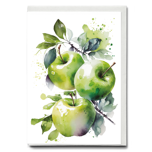 Green Apples 3 - Wenskaart