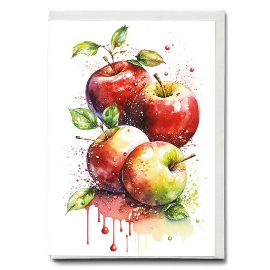 Red Apples 4 - Wenskaart