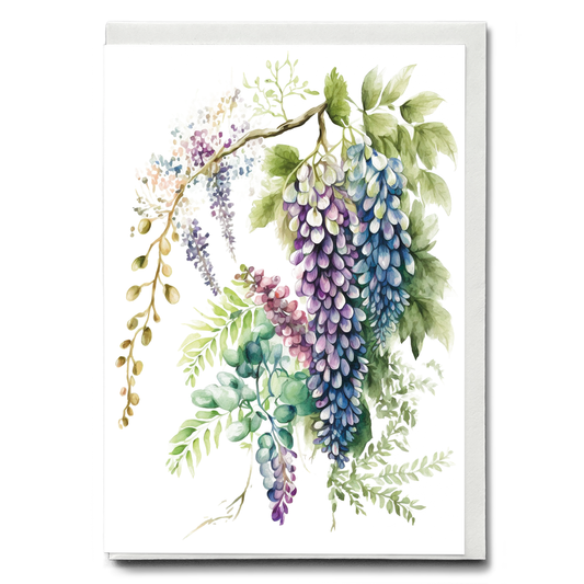 wisteria 3 - Wenskaart