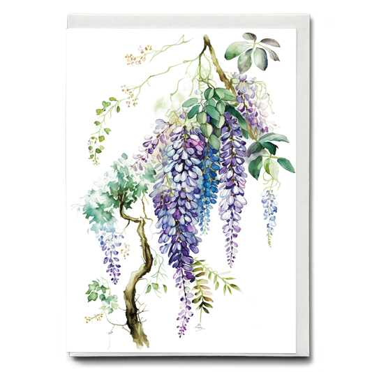 wisteria 4 - Wenskaart