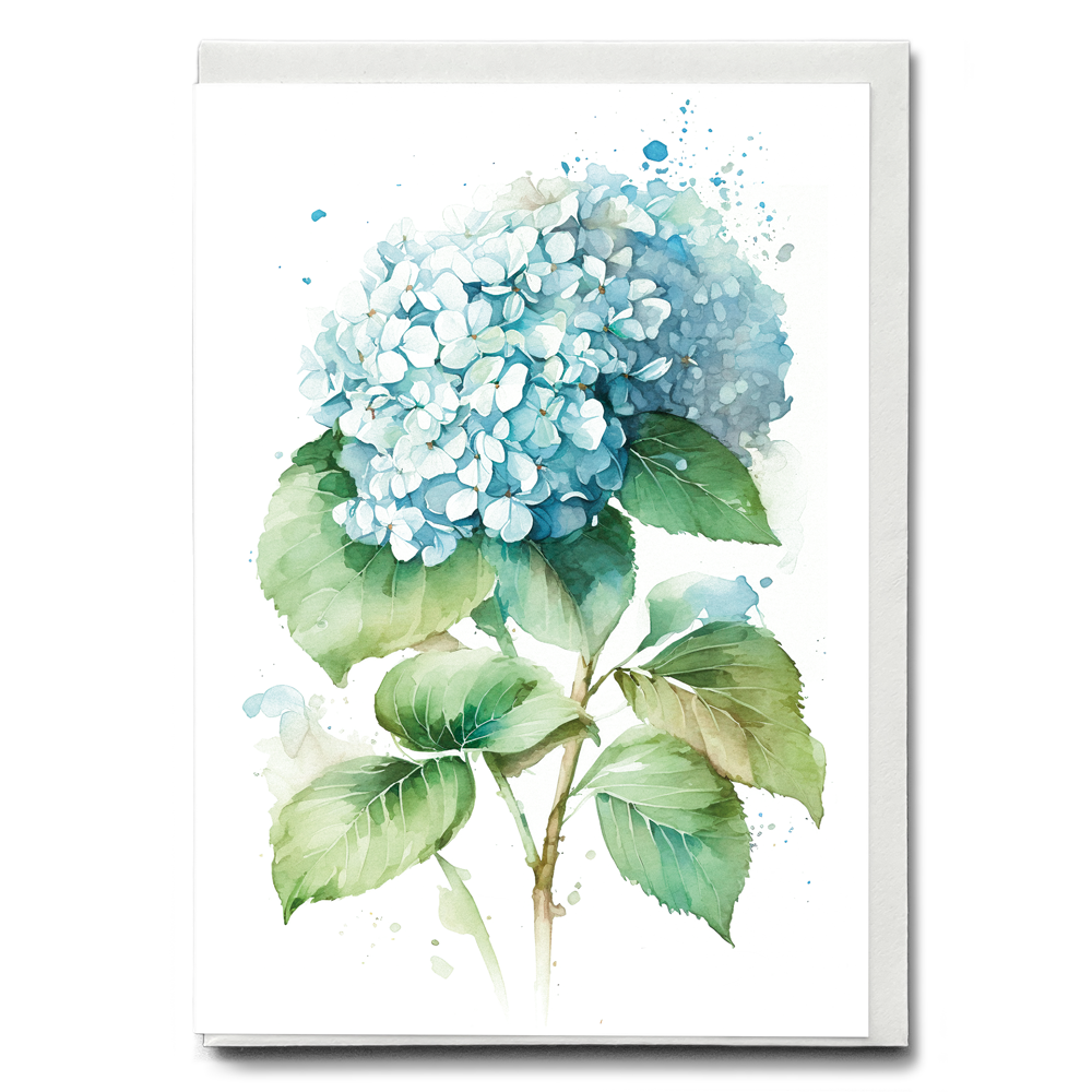 Hydrangea 4 - Wenskaart