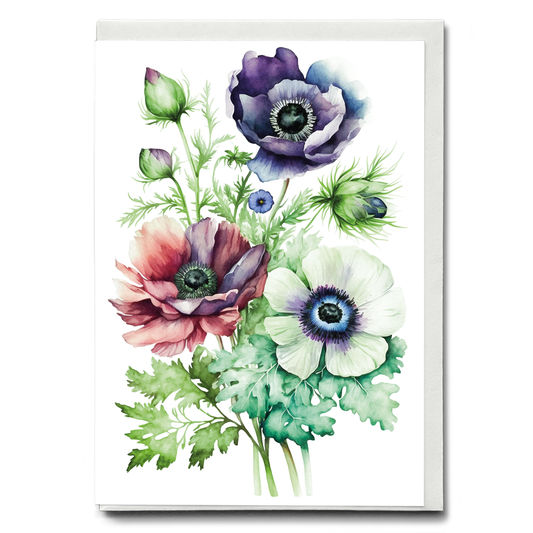Anemone 3 - Wenskaart
