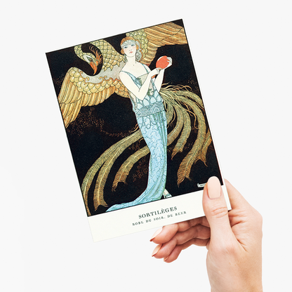 Sortilèges: Evening dress, de Beer by George Barbier - Greeting Card
