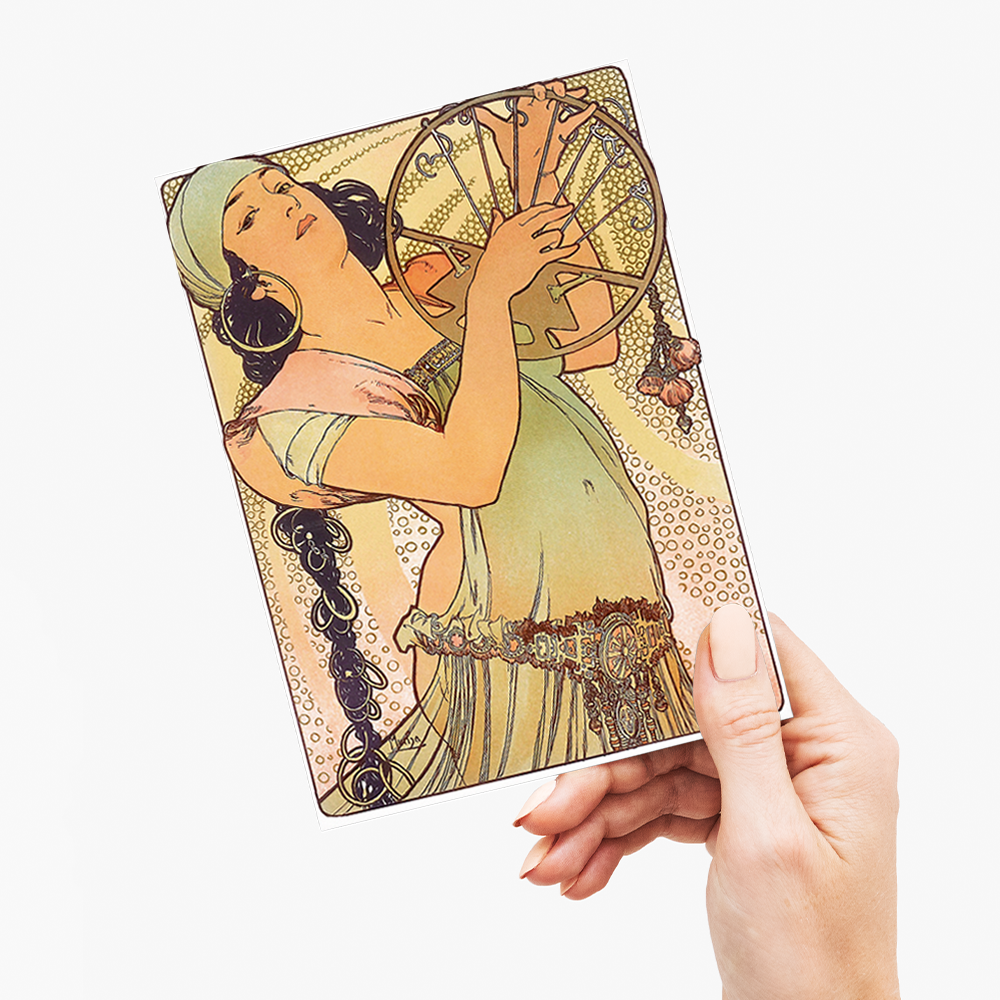 Salomé By Alphonse Mucha - Greeting Card