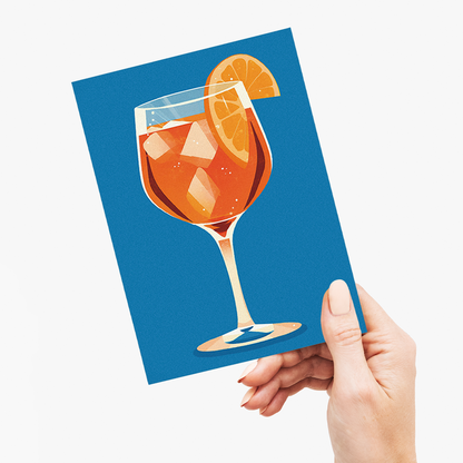 Aperol Spritz (Blue) - Greeting Card