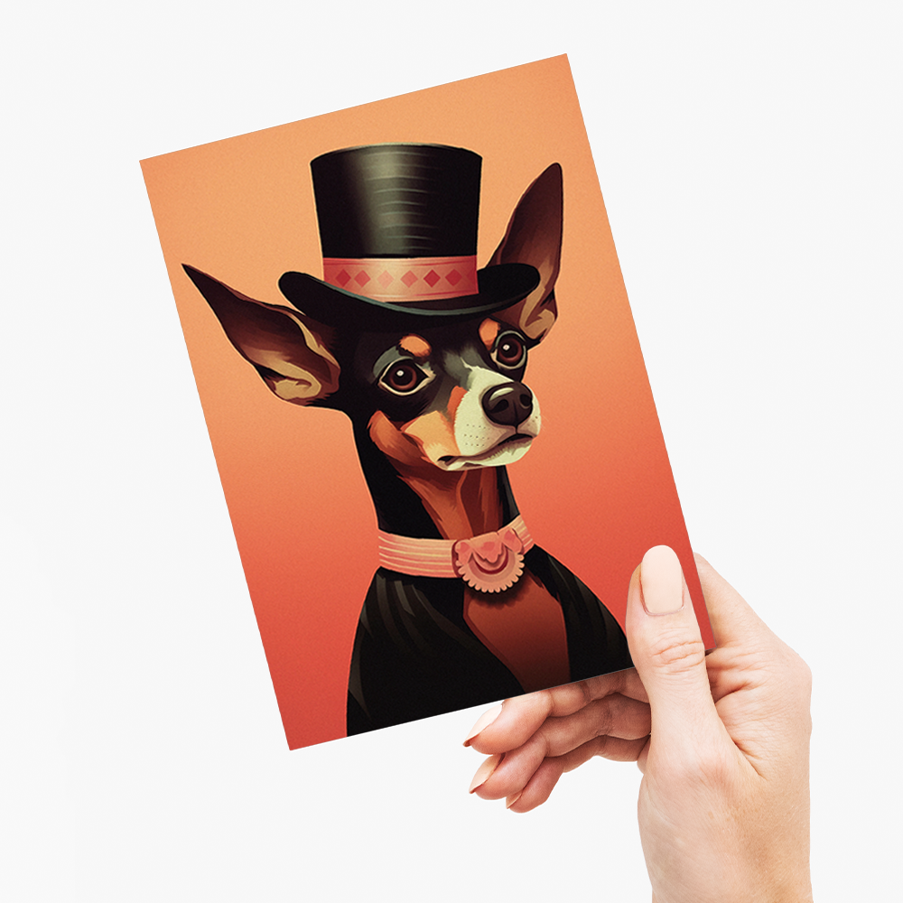 A gentleman chiwawa - Greeting Card