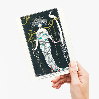 Grande robe du soir from Journal des Dames et des Modes - Greeting Card