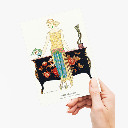 Rosalinde: Robe du soir - Greeting Card