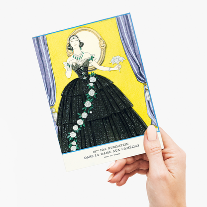 Mme Ida Rubinstein dans "La Dame aux Camélias" - Greeting Card