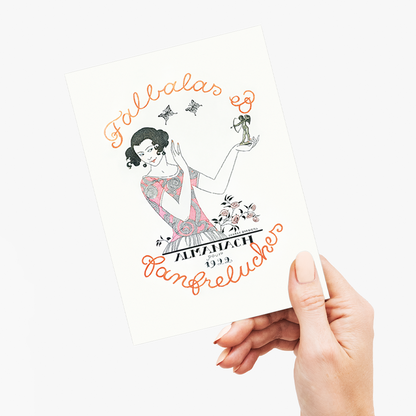 Almanach des Modes présentes, passées & futures pour, Falbalas et Fanfreluches - Greeting Card