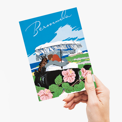 Bermuda (1940-1950) by Adolph Treidler - Greeting Card