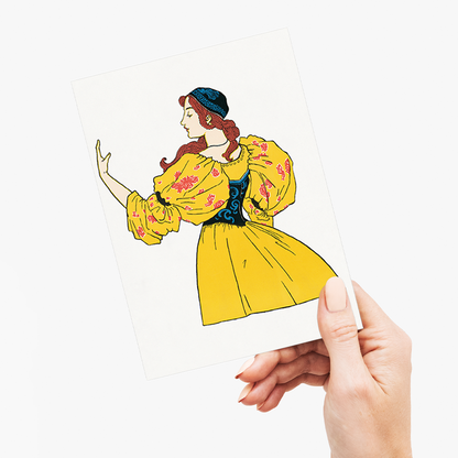 Poster calendar by L. Prang & Co (Cutout) - Greeting Card