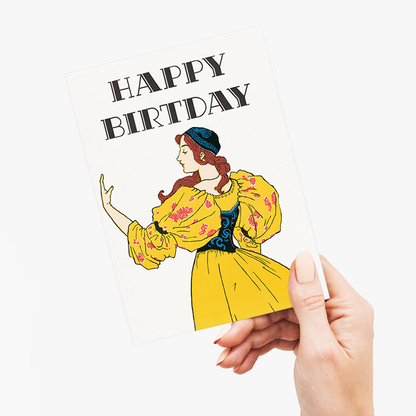 Poster calendar by L. Prang & Co (Birthday) - Greeting Card