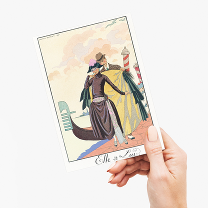 Elle et Lui - Greeting Card