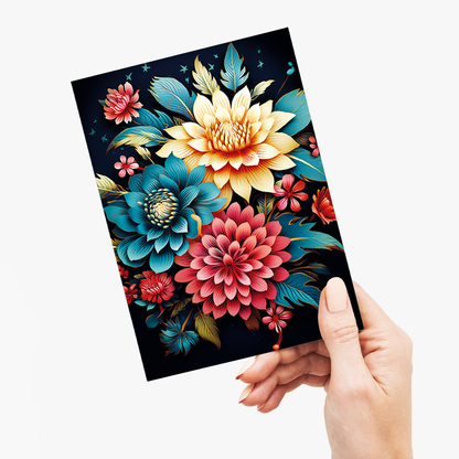 Flower pattern IV - Greeting Card