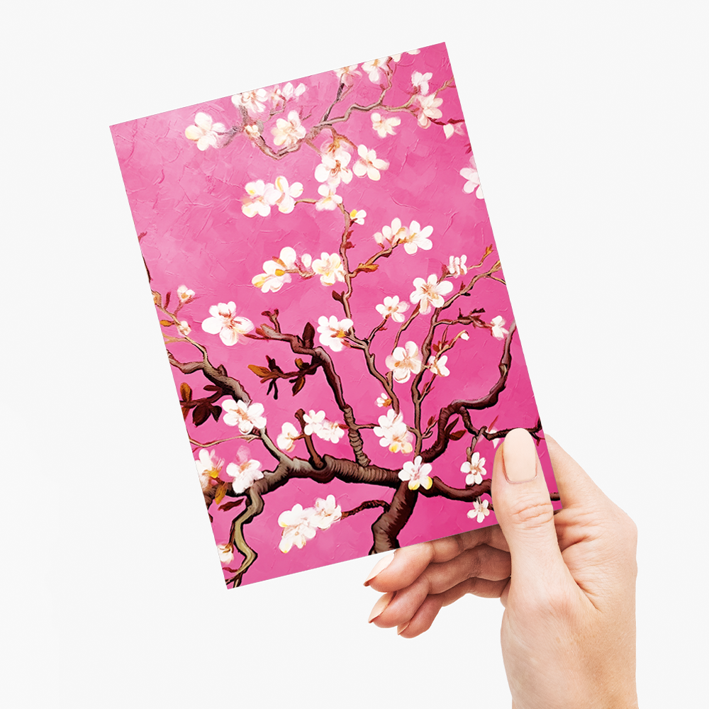Almond blossom (Pink) By Vincent van Gogh - Greeting Card