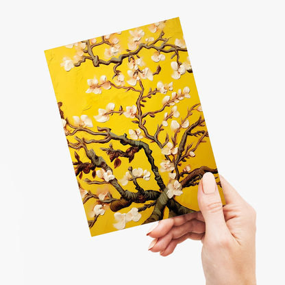 Almond blossom (Yellow) By Vincent van Gogh - Greeting Card