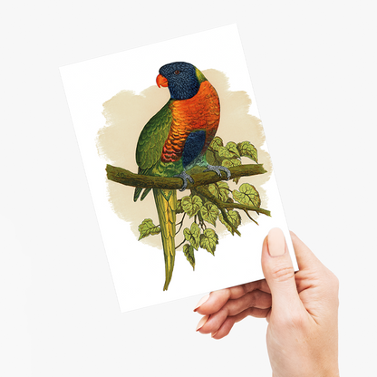 Blue Mountain Lory - Wenskaart