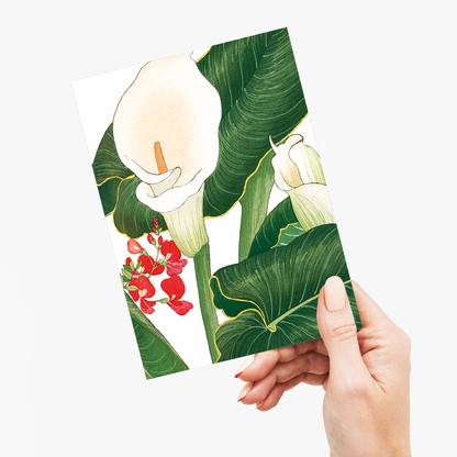 Calla Lily By Tanigami Kônan - Wenskaart