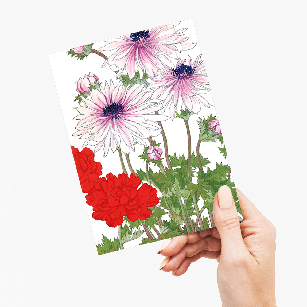 Anemone Flower By Tanigami Kônan - Wenskaart
