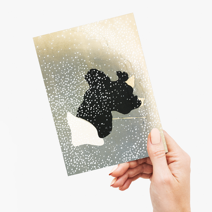 Snow By Kamisaka Sekka - Greeting Card