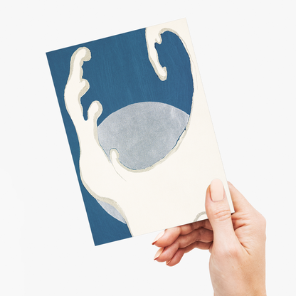 Waves and sun By Kamisaka Sekka - Greeting Card