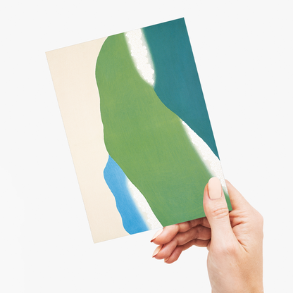 Green mountains By Kamisaka Sekka - Greeting Card