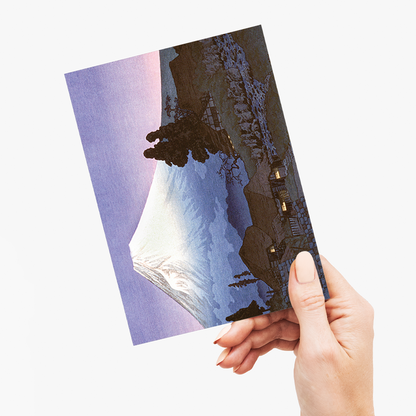 Mikuhō (Fuji) during 20th century by Hiroaki Takahashi - Greeting Card