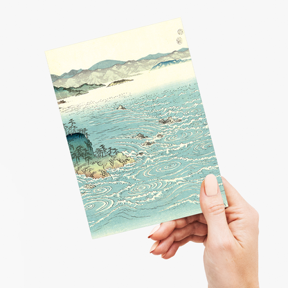 View of the Whirlpools at Awa II - Greeting Card