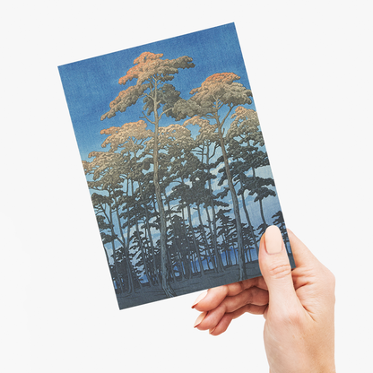 Hikawa park in Omiya Omiya Hikawa no koen - Greeting Card