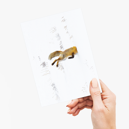 Snow Dive - Greeting Card