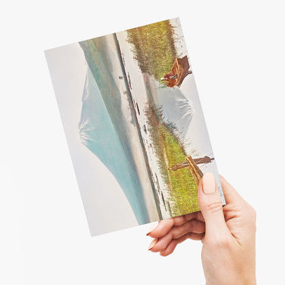 Mount Fuji as Seen from Kashiwabara - Greeting Card