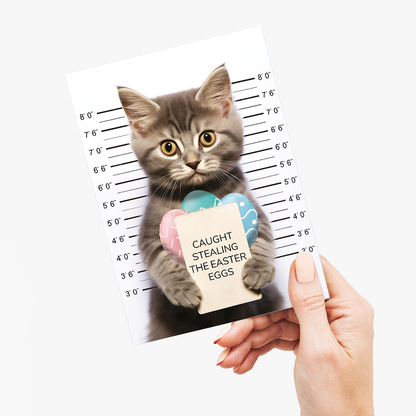 caught stealing the easter eggs - Greeting Card