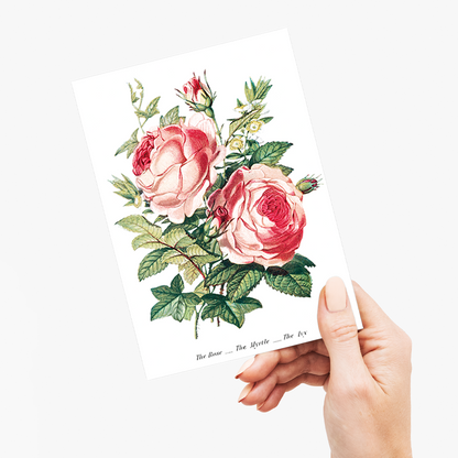 The Rose, the Myrtle and the Ivy - Wenskaart