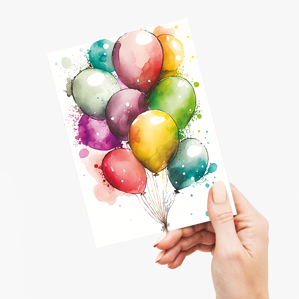 Party balloons - Greeting Card