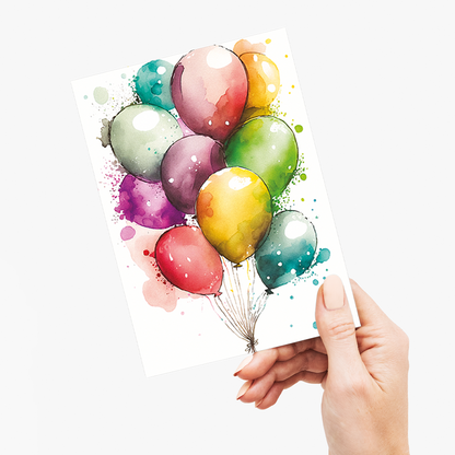 Party balloons - Greeting Card