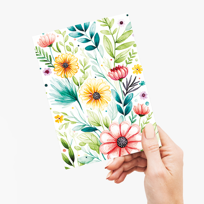Flower pattern - Greeting Card